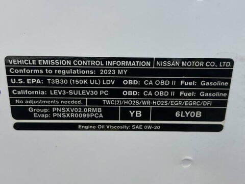 2023 Nissan Sentra SV