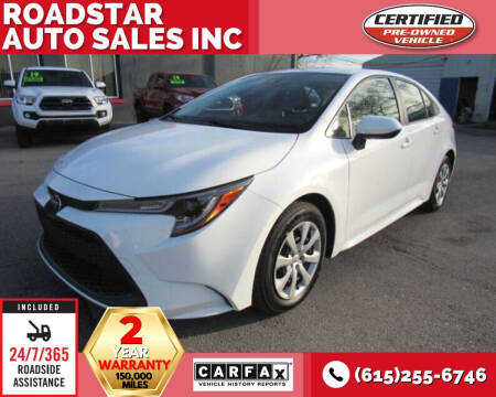 2021 Toyota Corolla for sale at Roadstar Auto Sales Inc in Nashville TN
