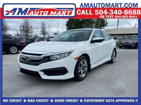 2017 Honda Civic for sale at AM Auto Mart Marrero LLC in Marrero LA