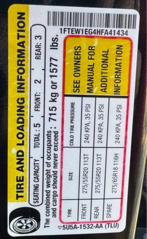 2017 Ford F-150 Lariat