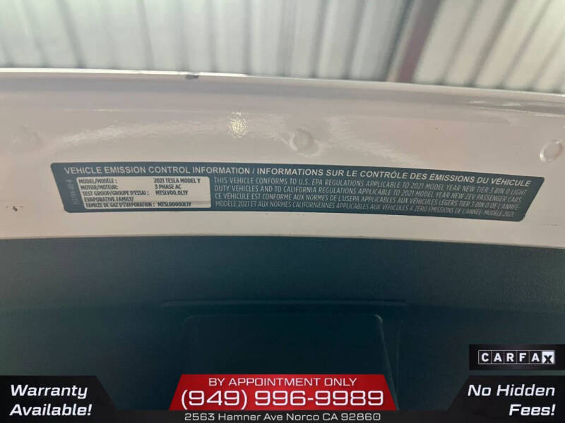 2021 Tesla Model Y Standard Range