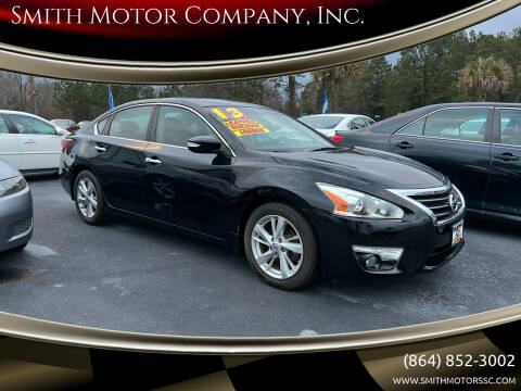 2013 Nissan Altima for sale at Smith Motor Company, Inc. in Mc Cormick SC