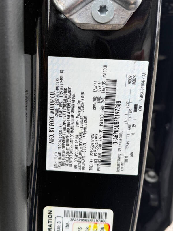 2015 Ford Fusion Energi Titanium