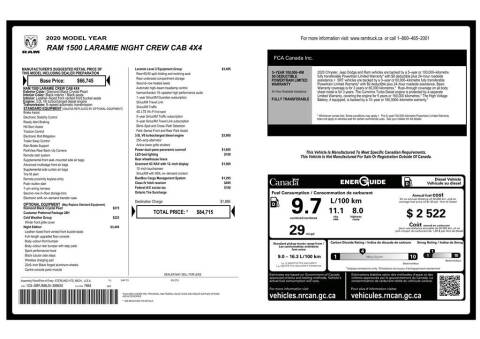 2020 RAM 1500 Laramie