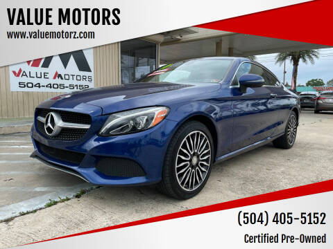 2017 Mercedes-Benz C-Class for sale at VALUE MOTORS in Kenner LA