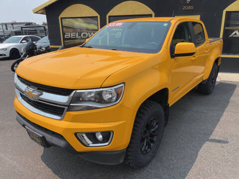 2018 Chevrolet Colorado for sale at BELOW BOOK AUTO SALES in Idaho Falls ID