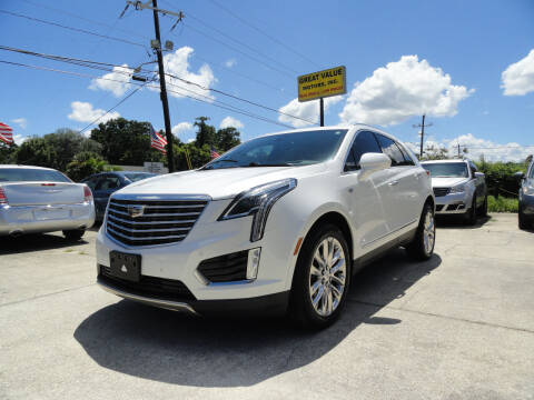 2017 Cadillac XT5 for sale at GREAT VALUE MOTORS in Jacksonville FL
