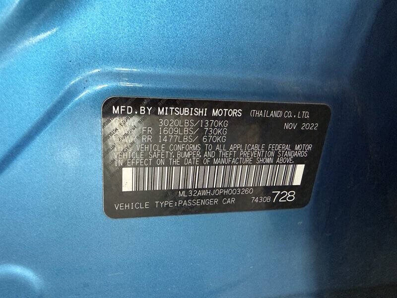 2023 Mitsubishi Mirage Black Edition