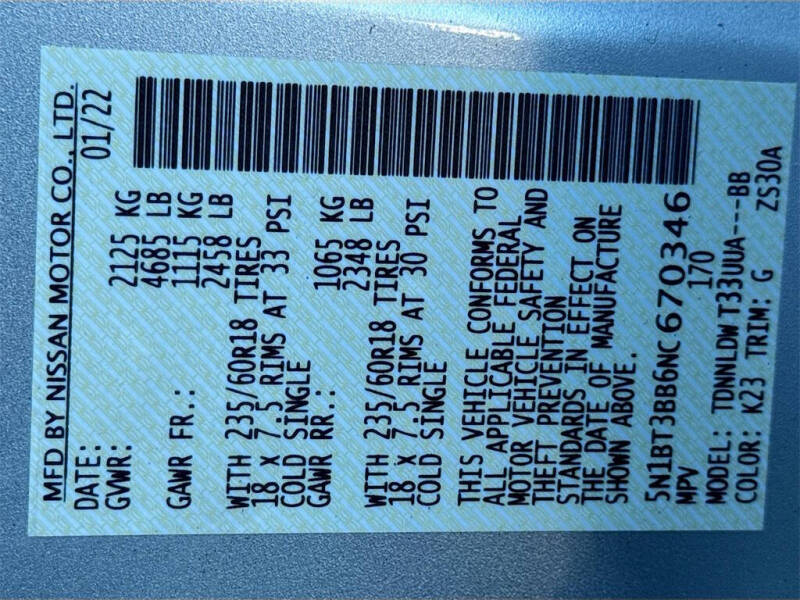 2022 Nissan Rogue SV