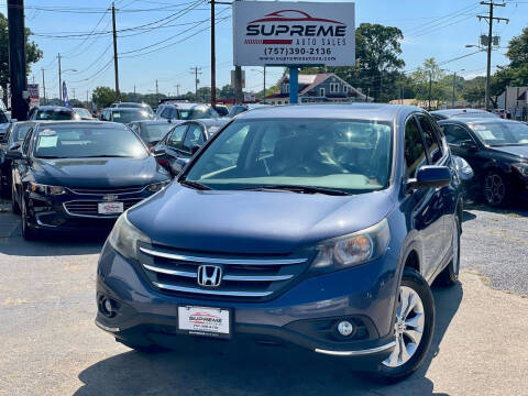 2012 Honda CR-V for sale at Supreme Auto Sales in Chesapeake VA