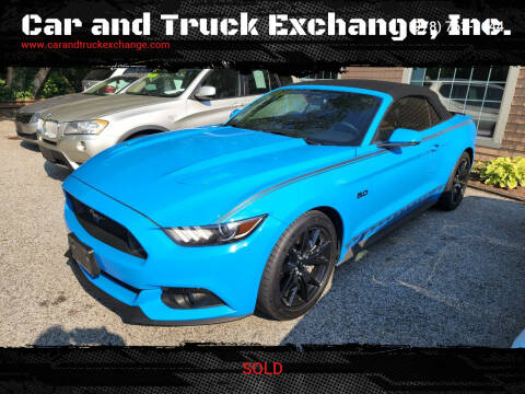 2017 Ford Mustang for sale at Car and Truck Exchange, Inc. in Rowley MA