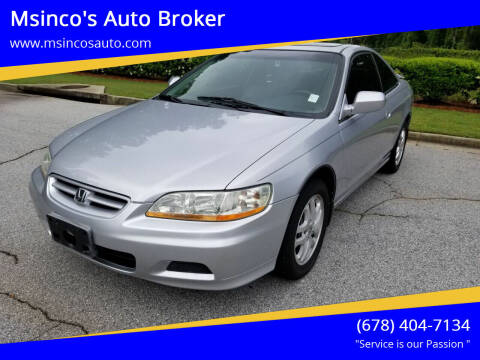 2001 Honda Accord for sale at Msinco's Auto Broker in Snellville GA
