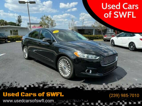 2014 Ford Fusion for sale at Used Cars of SWFL in Fort Myers FL