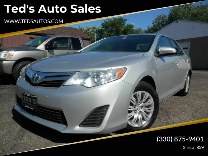 2014 Toyota Camry for sale at Ted's Auto Sales in Louisville OH