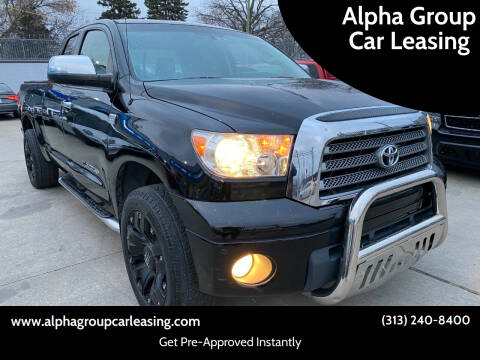 2007 Toyota Tundra for sale at Alpha Group Car Leasing in Redford MI