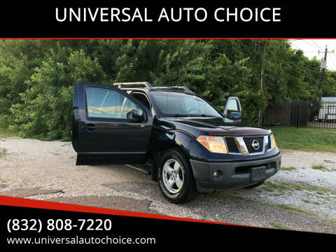 2008 Nissan Frontier for sale at UNIVERSAL AUTO CHOICE in Houston TX