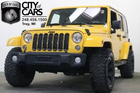 2015 Jeep Wrangler Unlimited for sale at City of Cars in Troy MI