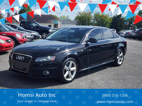 2012 Audi A4 for sale at Homsi Auto Inc in Kannapolis NC