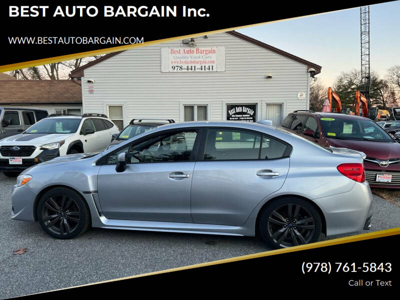 2016 Subaru WRX for sale at BEST AUTO BARGAIN inc. in Lowell MA