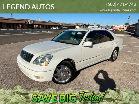 2001 Lexus LS 430 for sale at LEGEND AUTOS in Peoria AZ