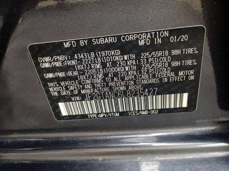 2020 Subaru Crosstrek Limited