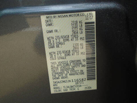 2018 Nissan Murano S