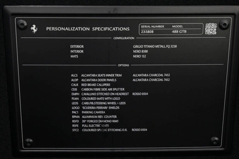 2018 Ferrari 488 GTB