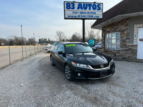2013 Honda Accord for sale at 83 Autos in York PA