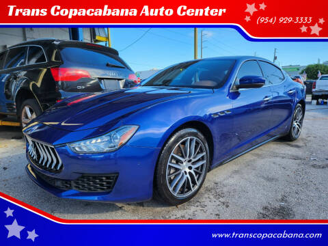 2018 Maserati Ghibli for sale at TransCopacabana.Com in Hollywood FL