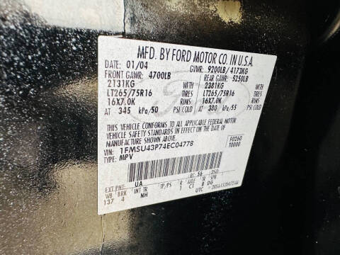 2004 Ford Excursion Limited