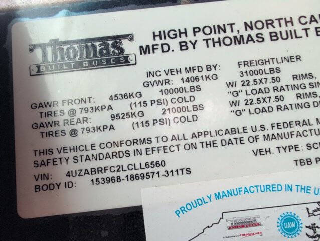 2020 Freightliner B2 Chassis