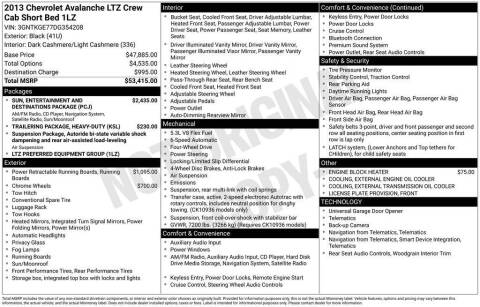 2013 Chevrolet Avalanche LTZ Black Diamond