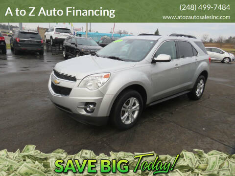 2015 Chevrolet Equinox for sale at A to Z Auto Financing in Waterford MI