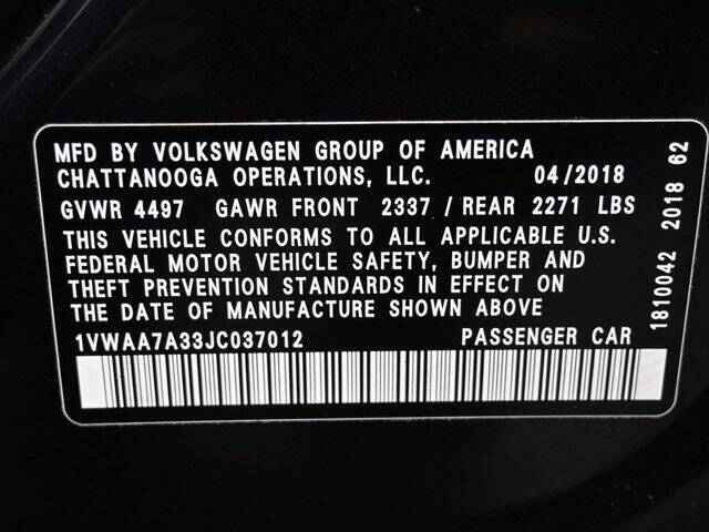 2018 Volkswagen Passat 2.0T S