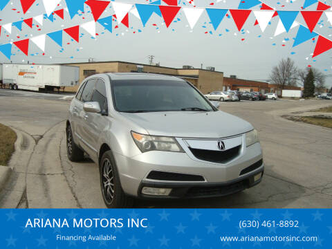 2011 Acura MDX for sale at ARIANA MOTORS INC in Addison IL