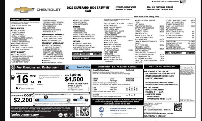 2022 Chevrolet Silverado 1500