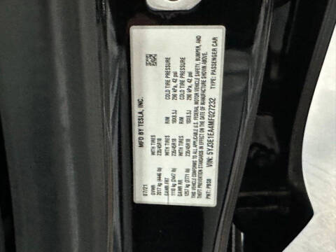 2021 Tesla Model 3 Standard Range Plus
