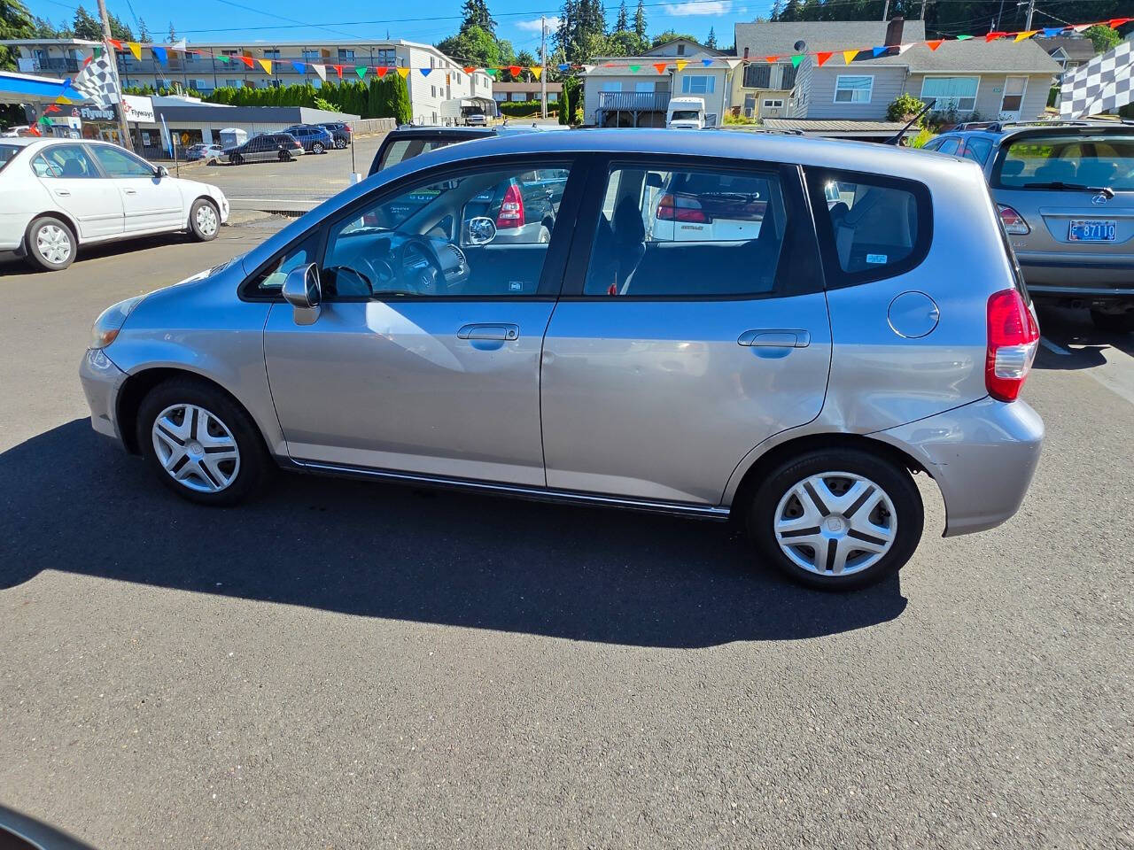 Silver 2008 Honda Fit Base Base 4dr Hatchback 5M 2
