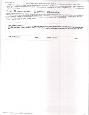 1995 Chevrolet Monte Carlo Z34