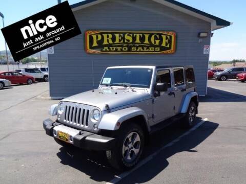 2017 Jeep Wrangler Unlimited for sale at PRESTIGE AUTO SALES in Spearfish SD