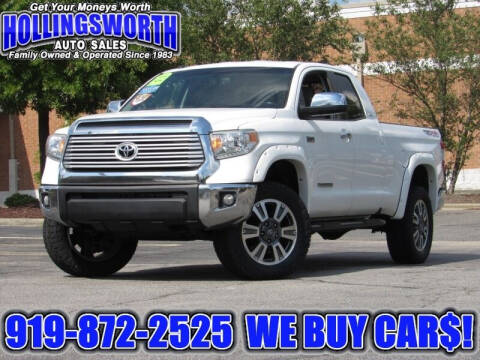 2014 Toyota Tundra for sale at Hollingsworth Auto Sales in Raleigh NC