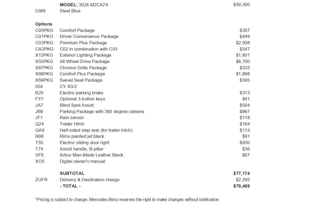 2024 Mercedes-Benz Sprinter for sale at New Sprinter Vans in Fort Mitchell, KY