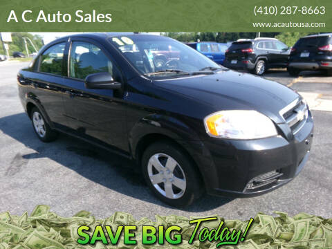 2010 Chevrolet Aveo for sale at A C Auto Sales in Elkton MD