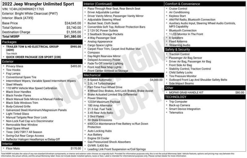 2022 Jeep Wrangler Unlimited