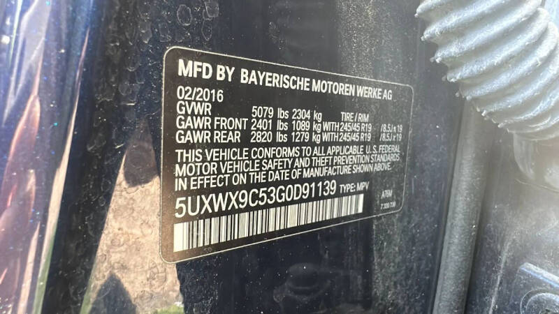 2016 BMW X3 xDrive28i