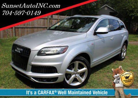 2013 Audi Q7 for sale at Sunset Auto in Charlotte NC