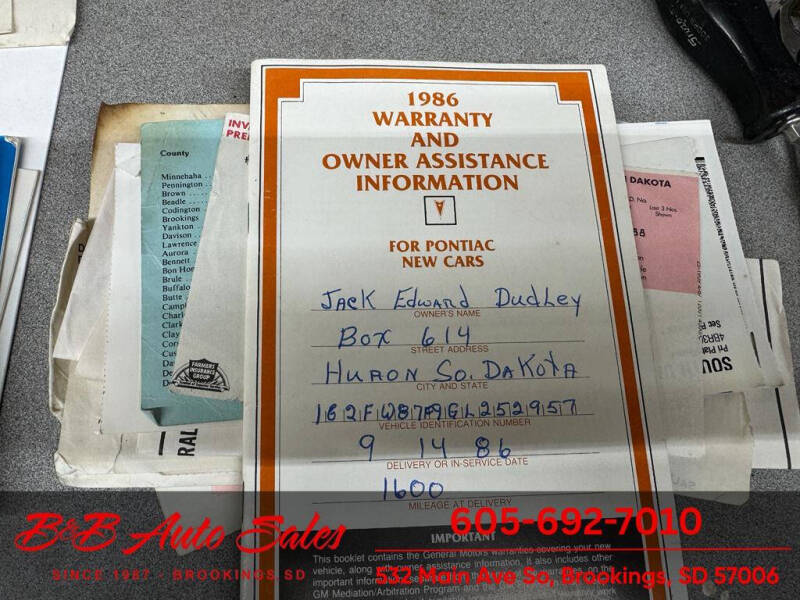 1986 Pontiac Firebird Trans Am