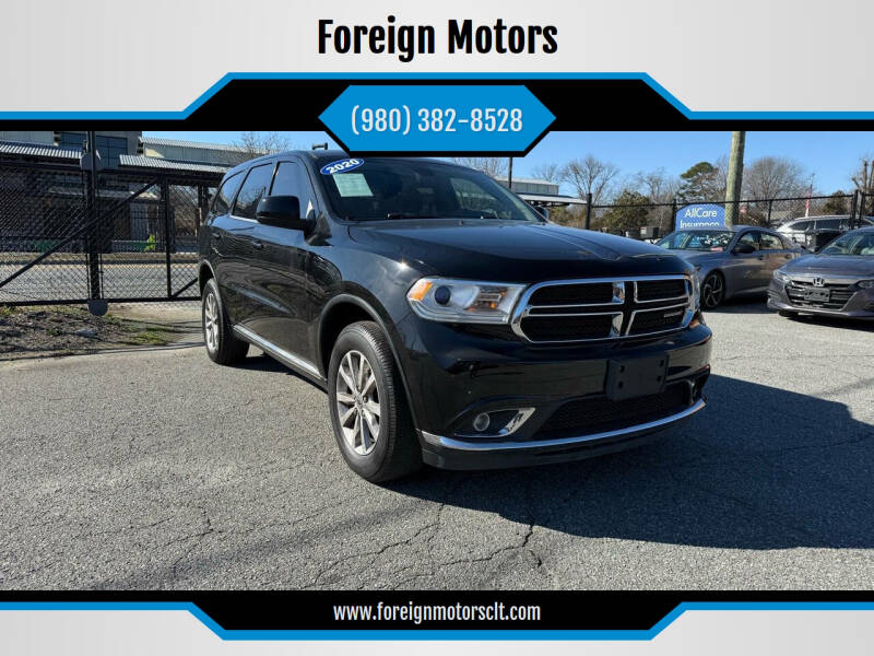 2020 Dodge Durango for sale at Foreign Motors in Kannapolis NC