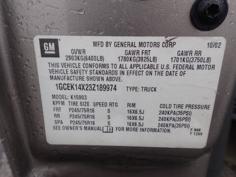 2003 Chevrolet Silverado 1500