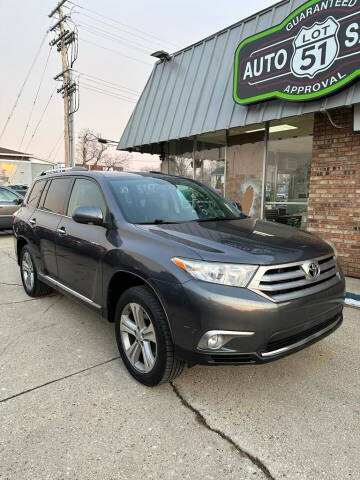 2013 Toyota Highlander for sale at LOT 51 AUTO SALES in Madison WI